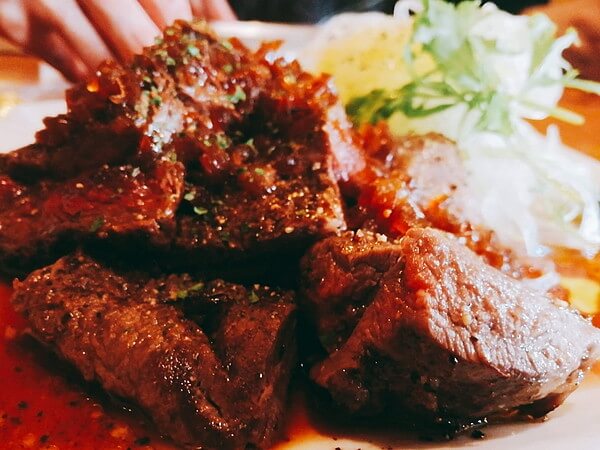 喫茶店アポロの鹿肉