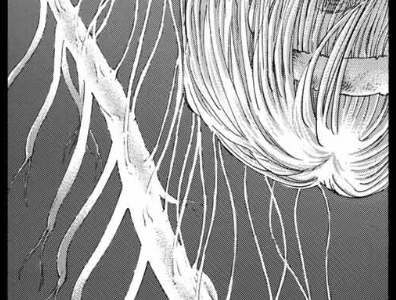 謎の生物 脊椎に取り付く